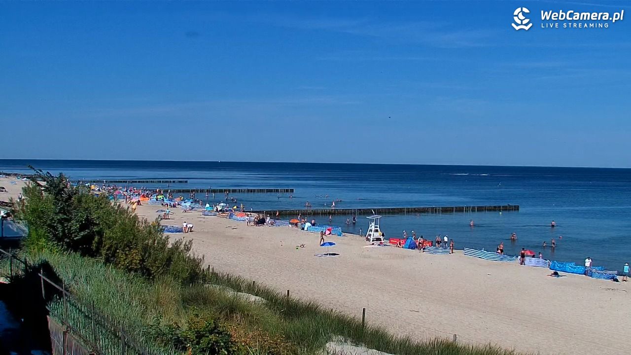 NIECHORZE - widok na plażę i morze - 15 sierpień 2026, 10:24