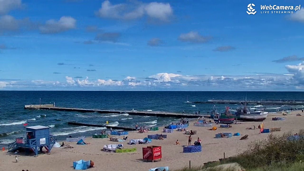 NIECHORZE - widok na plażę i morze - 17 sierpień 2026, 12:00