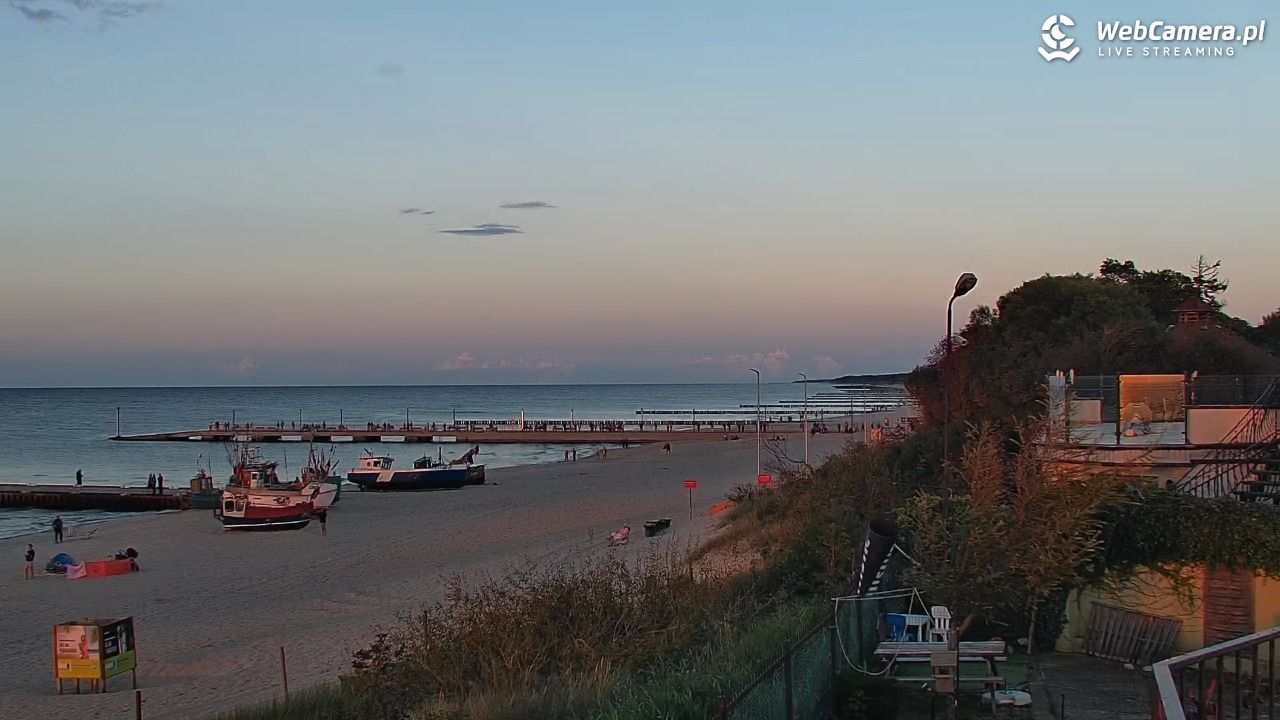 NIECHORZE - widok na plażę i morze - 15 wresień 2025, 19:05