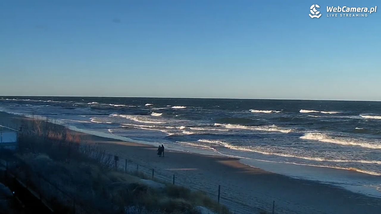 NIECHORZE - widok na plażę i morze - 28 grudzień 2025, 11:05