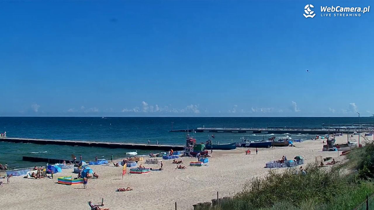 NIECHORZE - widok na plażę i morze - 02 lipiec 2026, 10:54