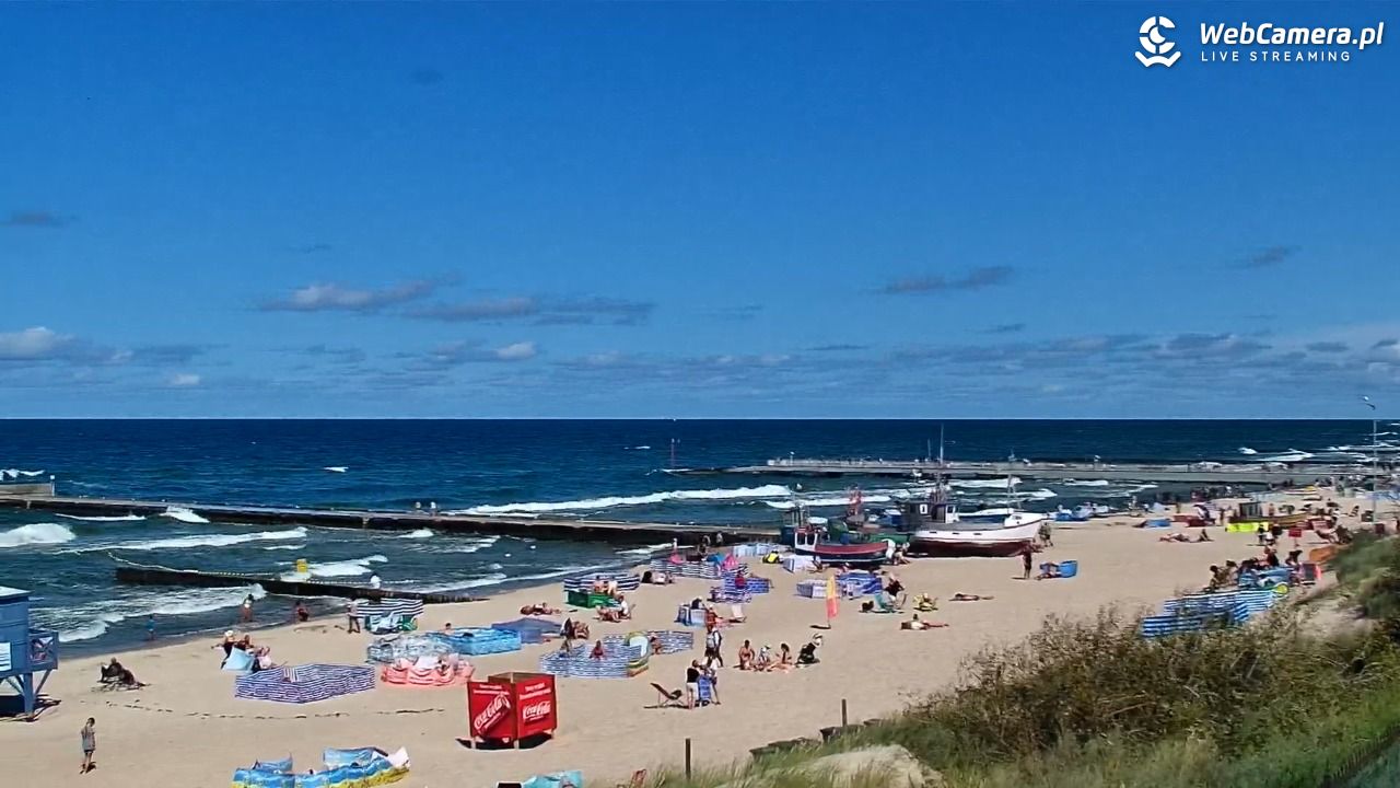 NIECHORZE - widok na plażę i morze - 16 sierpień 2026, 14:12
