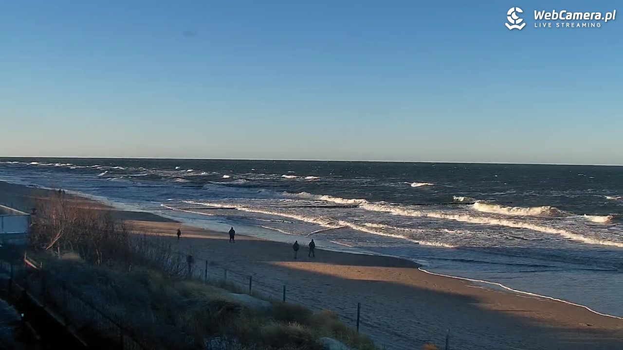 NIECHORZE - widok na plażę i morze - 28 grudzień 2025, 13:10
