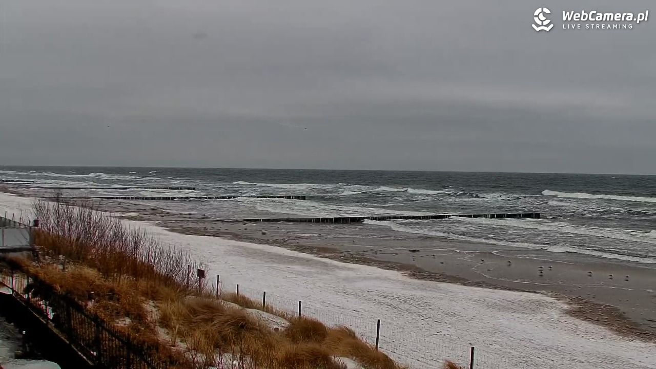 NIECHORZE - widok na plażę i morze - 13 luty 2026, 13:53
