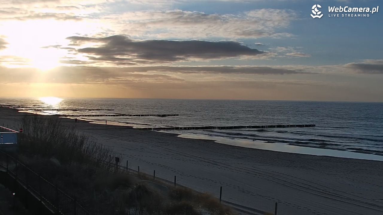NIECHORZE - widok na plażę i morze - 31 marzec 2026, 18:50