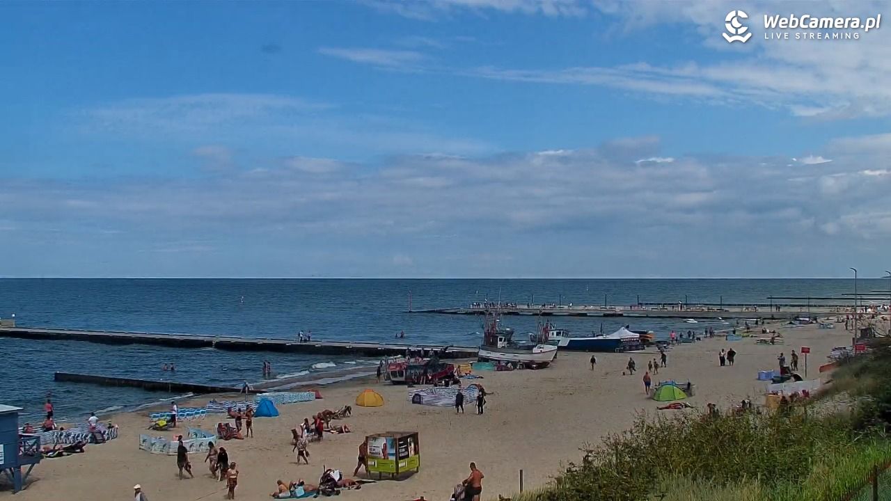 NIECHORZE - widok na plażę i morze - 01 sierpień 2025, 14:06
