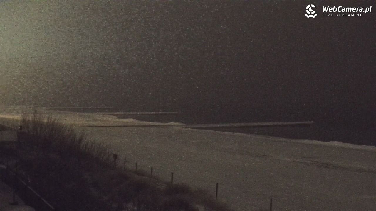 NIECHORZE - widok na plażę i morze - 11 luty 2026, 02:03