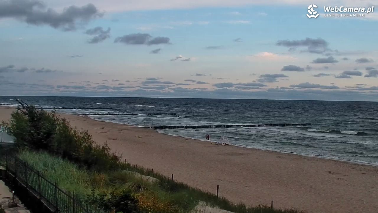 NIECHORZE - widok na plażę i morze - 16 sierpień 2026, 06:26