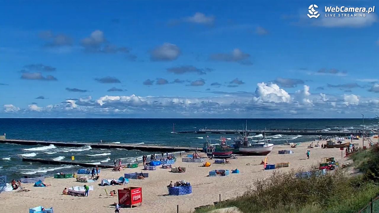 NIECHORZE - widok na plażę i morze - 17 sierpień 2026, 11:48