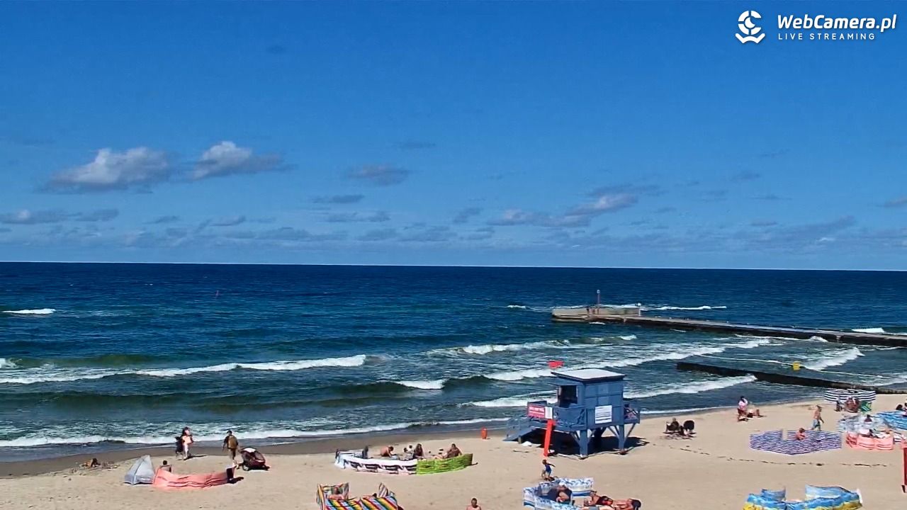 NIECHORZE - widok na plażę i morze - 16 sierpień 2026, 14:44