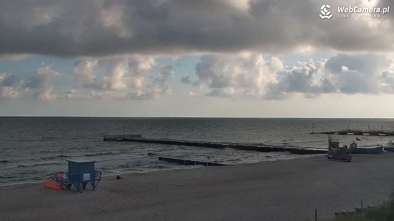 NIECHORZE - widok na plażę i morze - 02 lipiec 2026, 07:38