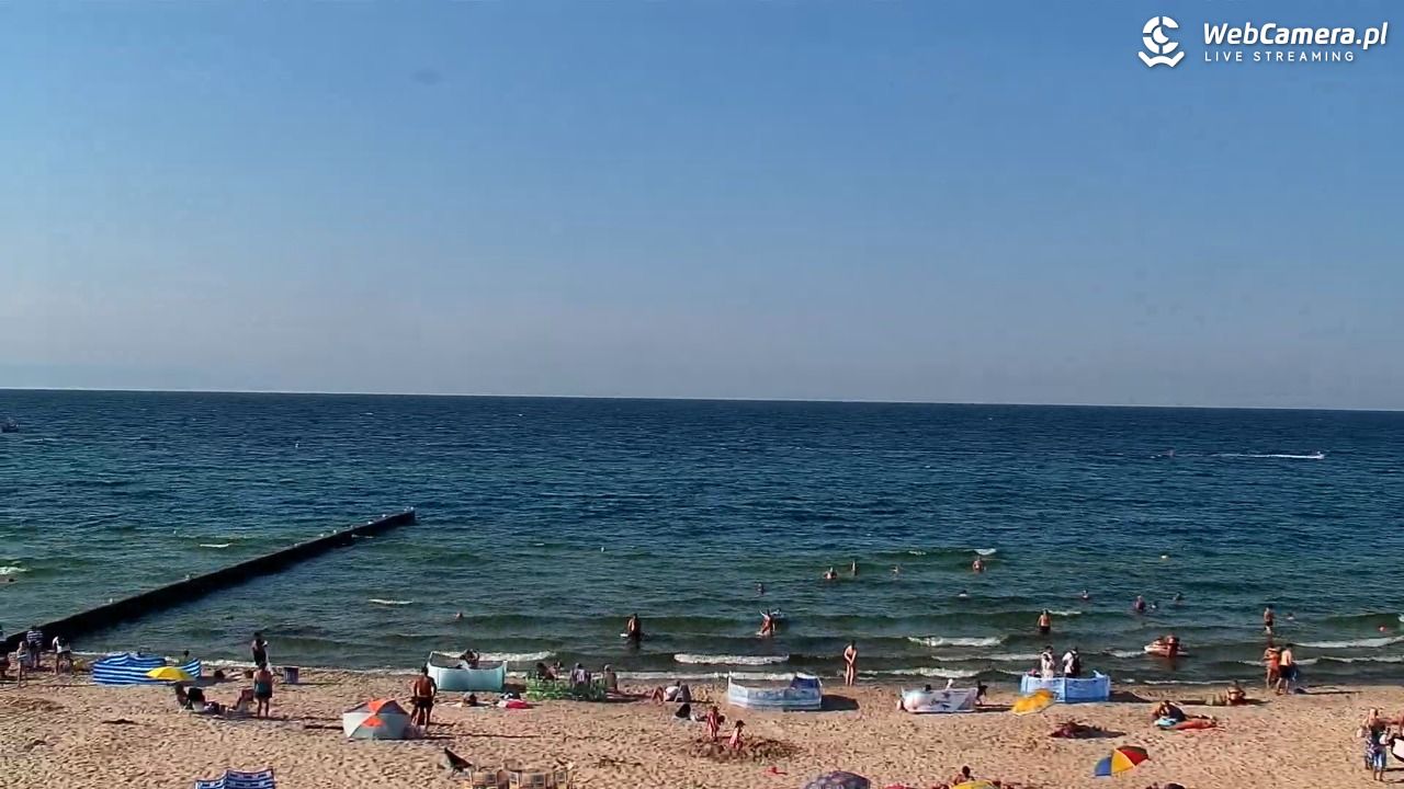 NIECHORZE - widok na plażę i morze - 15 sierpień 2026, 17:01