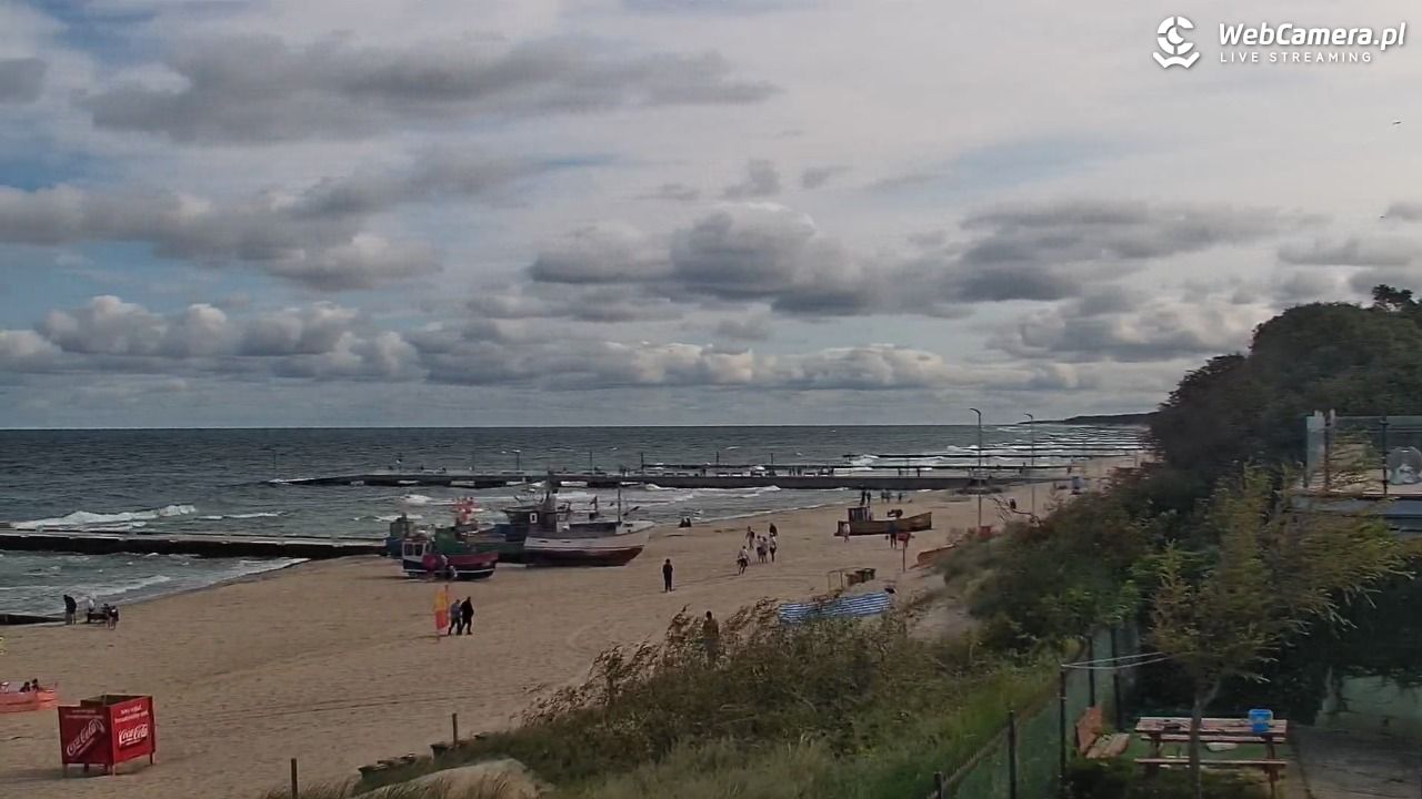 NIECHORZE - widok na plażę i morze - 16 sierpień 2026, 10:15
