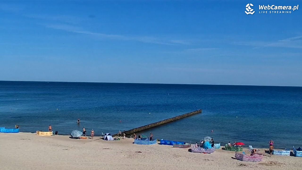 NIECHORZE - widok na plażę i morze - 15 sierpień 2026, 10:03