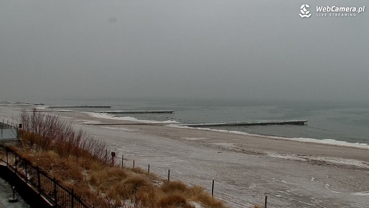 NIECHORZE - widok na plażę i morze - 10 luty 2026, 07:25