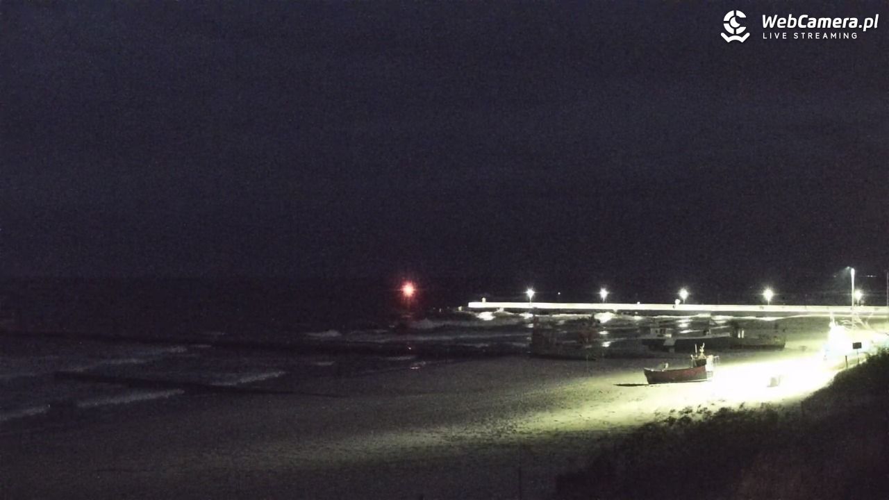 NIECHORZE - widok na plażę i morze - 16 maj 2025, 22:20