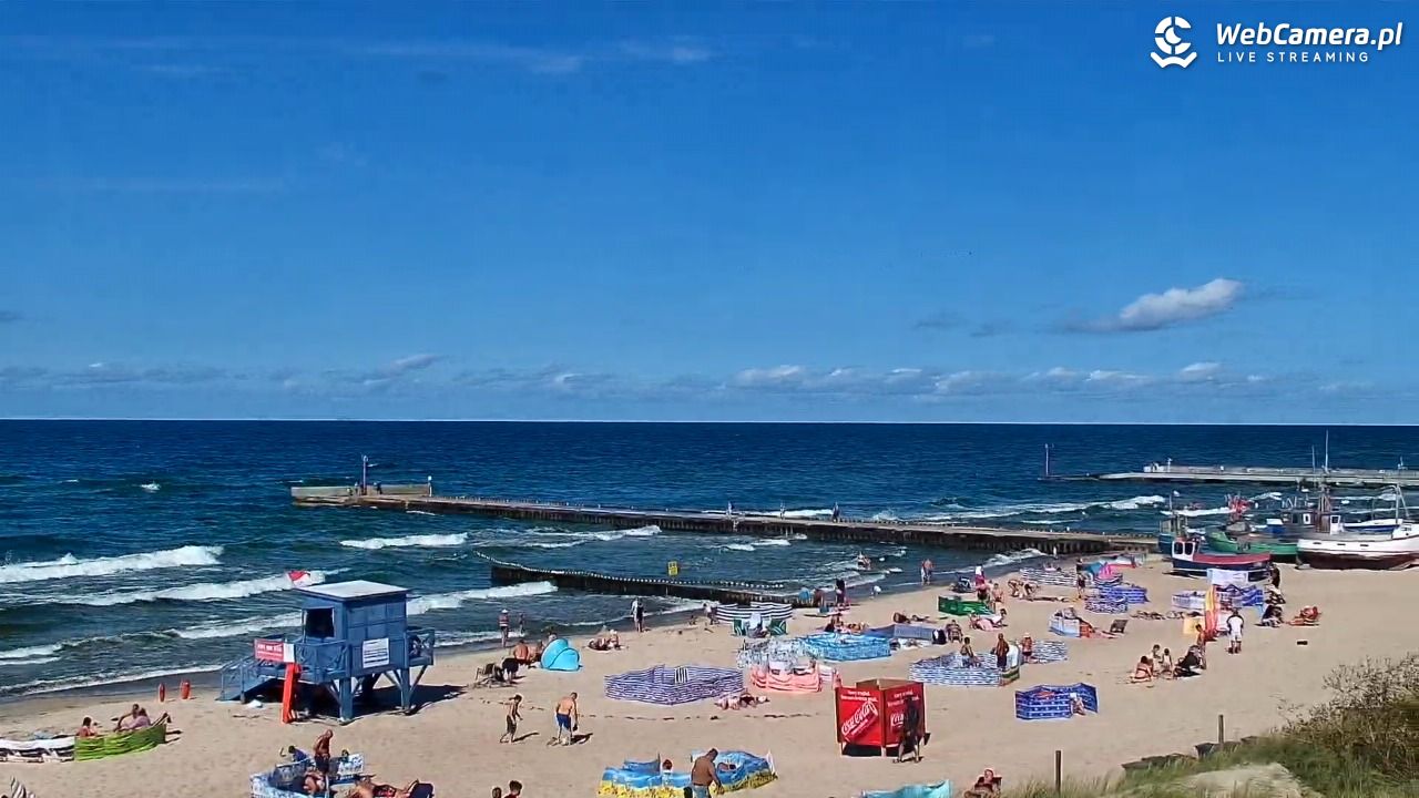 NIECHORZE - widok na plażę i morze - 16 sierpień 2026, 15:20