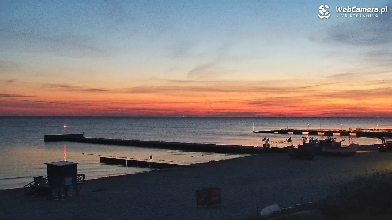 NIECHORZE - widok na plażę i morze - 15 sierpień 2026, 04:56