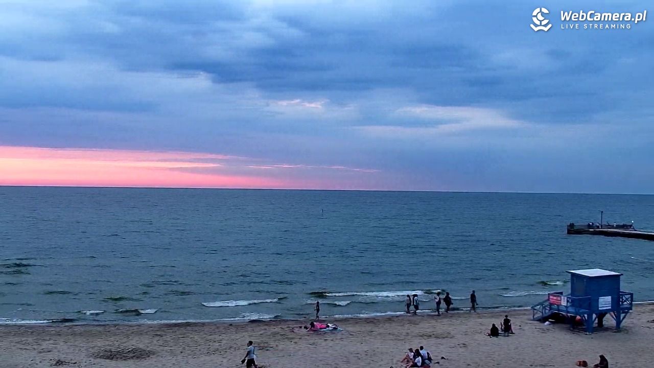 NIECHORZE - widok na plażę i morze - 15 sierpień 2026, 20:14