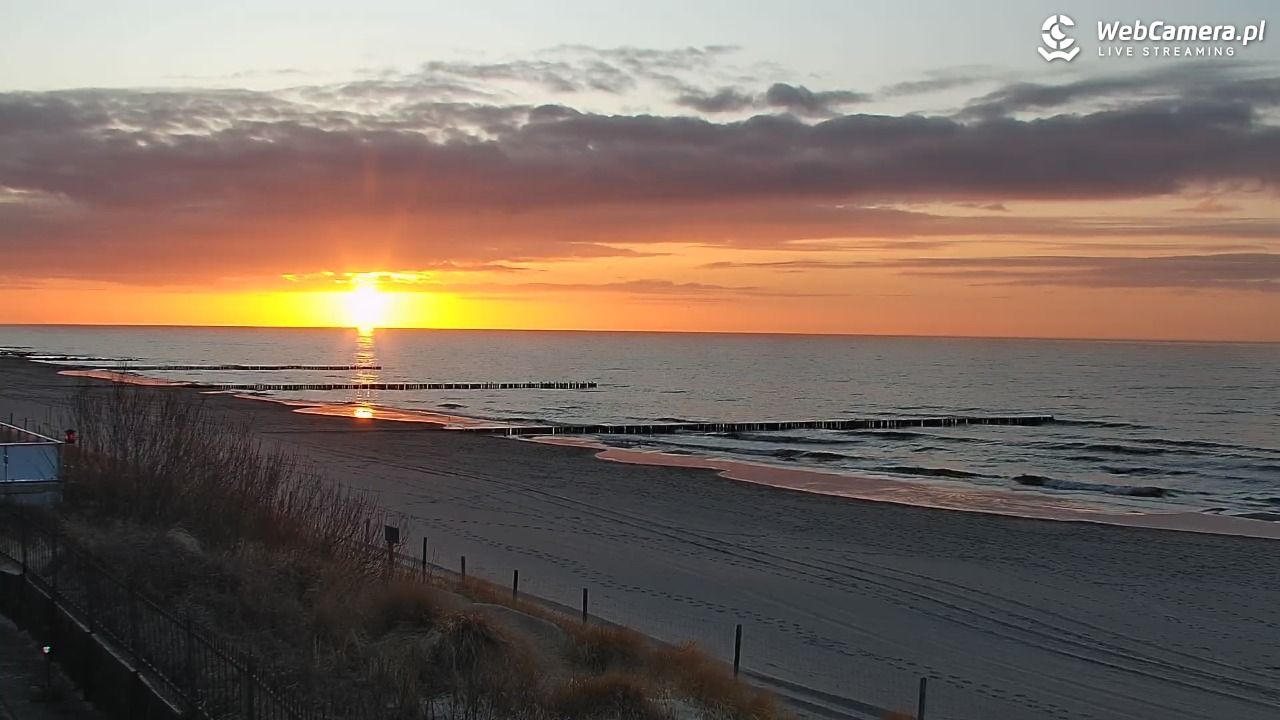 NIECHORZE - widok na plażę i morze - 31 marzec 2026, 19:25