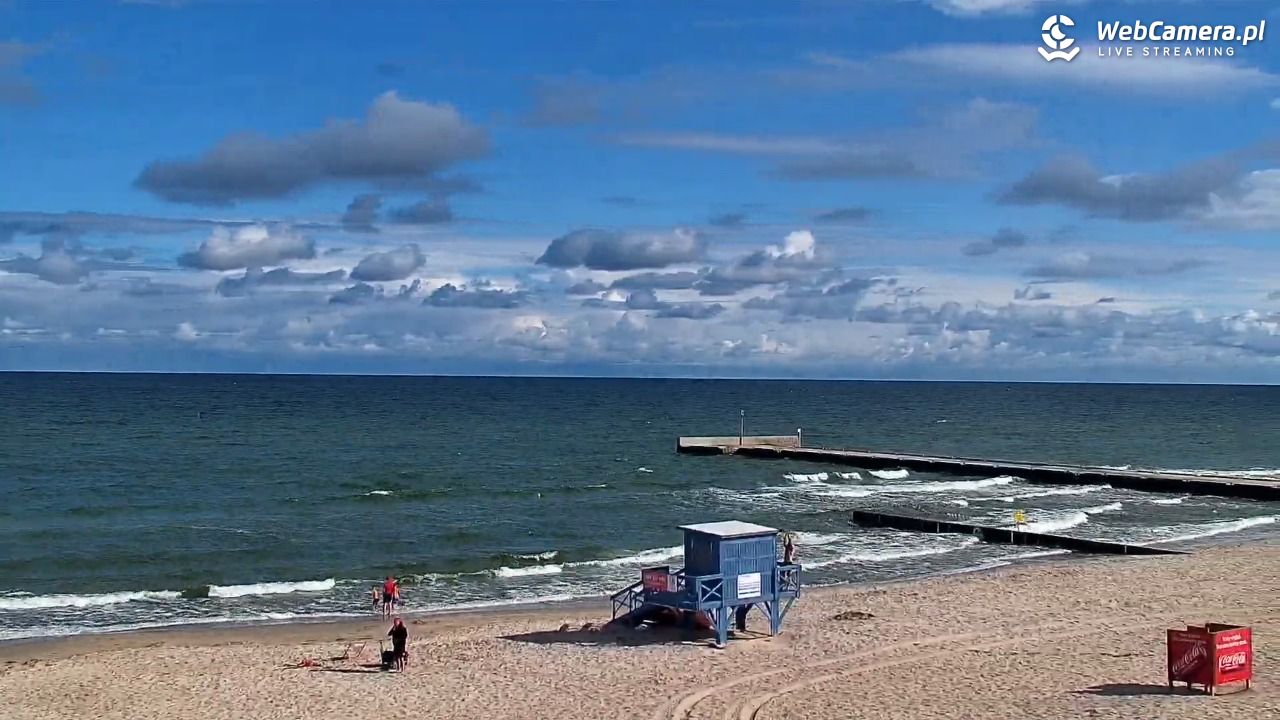NIECHORZE - widok na plażę i morze - 17 sierpień 2026, 09:35