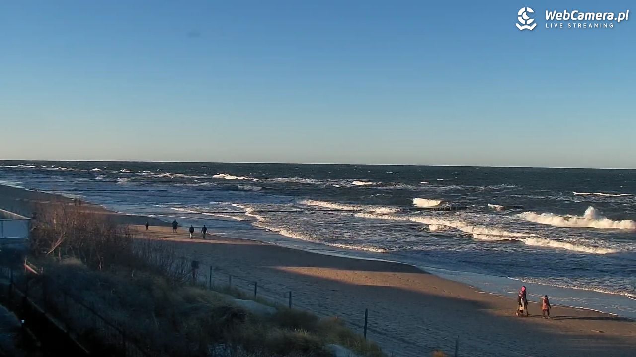 NIECHORZE - widok na plażę i morze - 28 grudzień 2025, 13:10