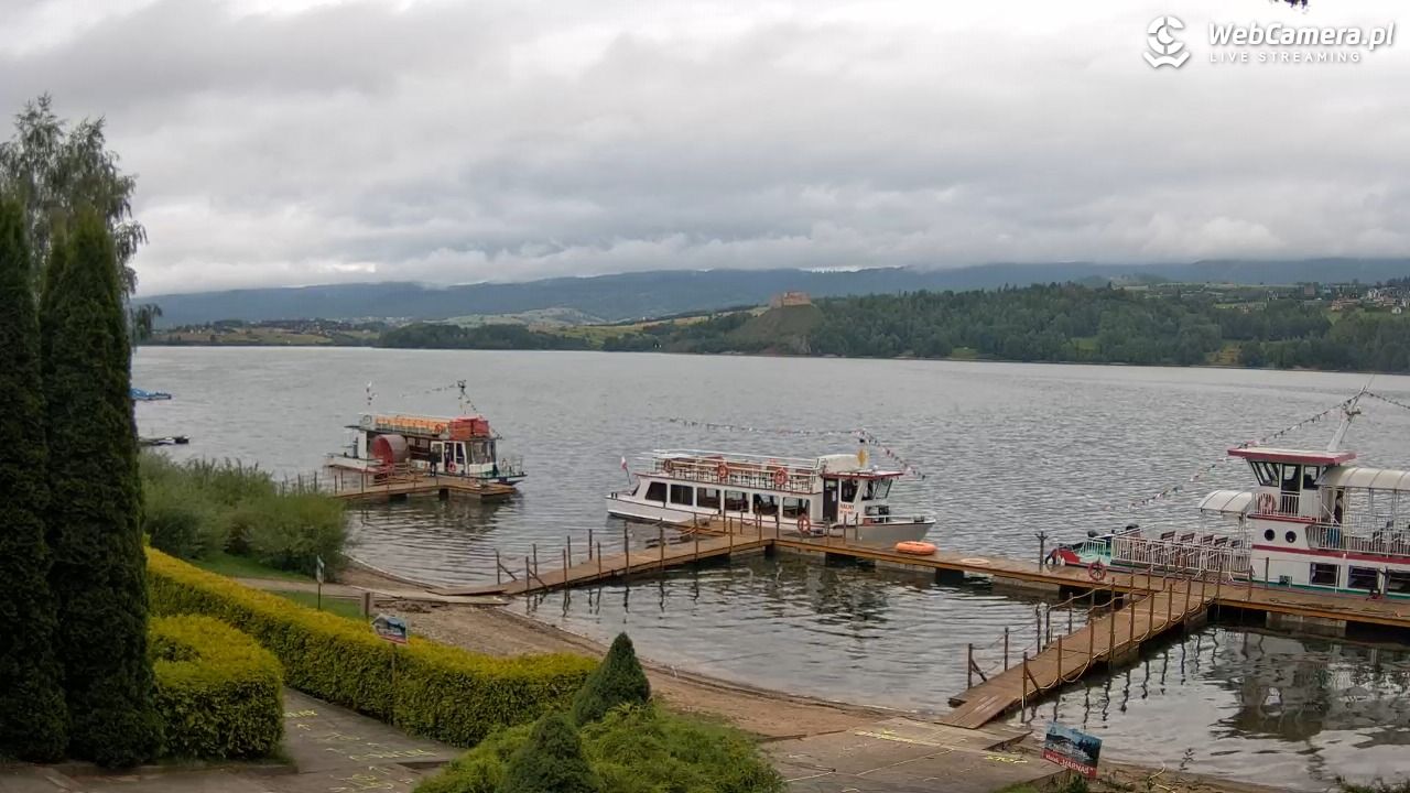 Widok na Jezioro i zamek w Czorsztynie - 28 lipiec 2026, 07:50