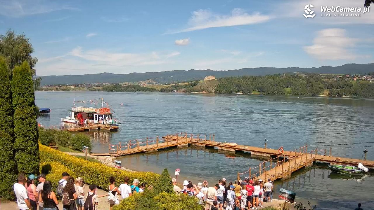 Widok na Jezioro i zamek w Czorsztynie - 08 sierpień 2025, 11:42