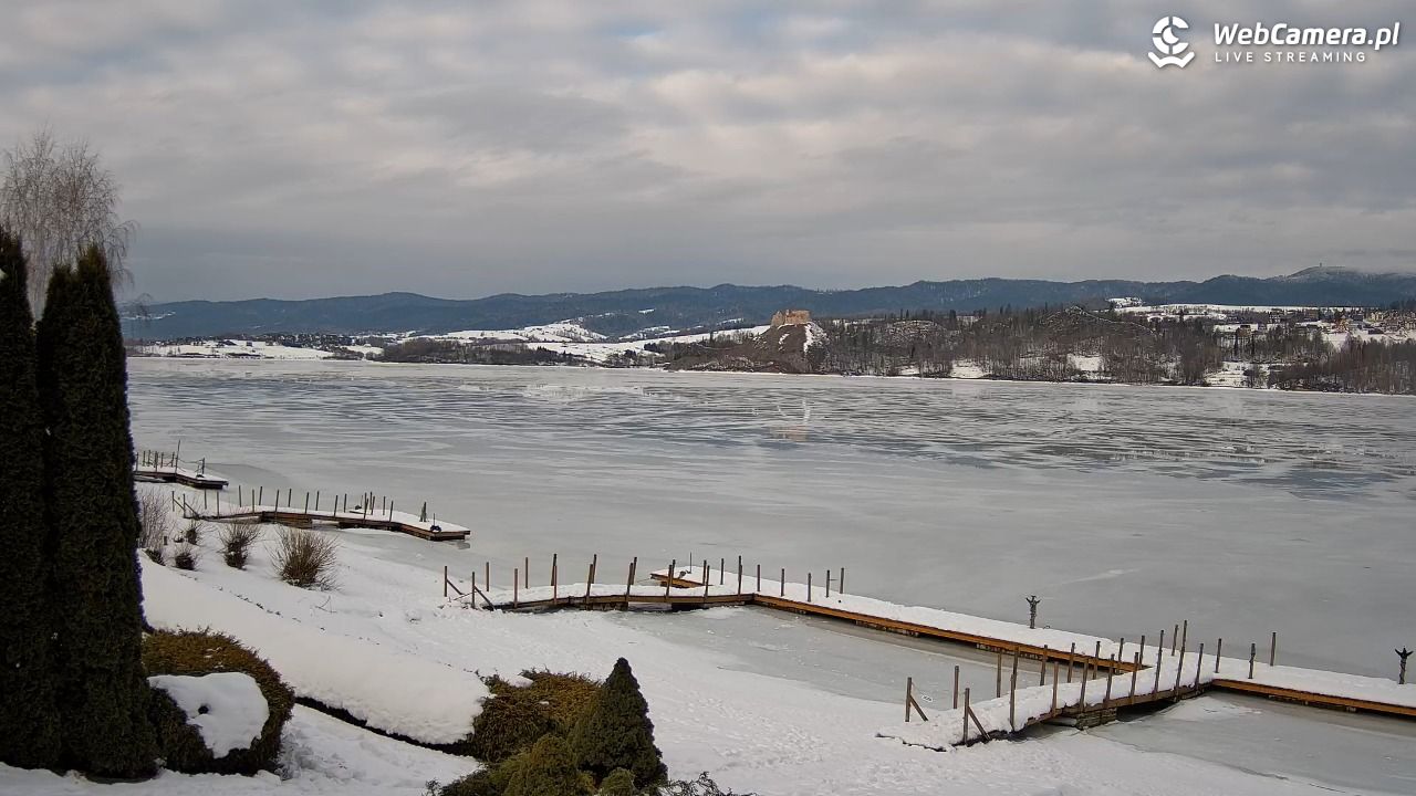 Widok na Jezioro i zamek w Czorsztynie - 24 styczeń 2026, 13:54