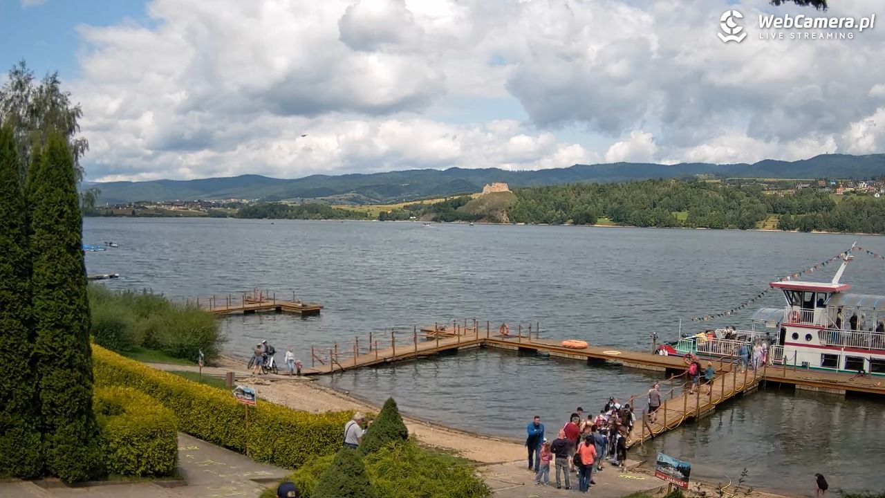 Widok na Jezioro i zamek w Czorsztynie - 28 lipiec 2026, 11:56