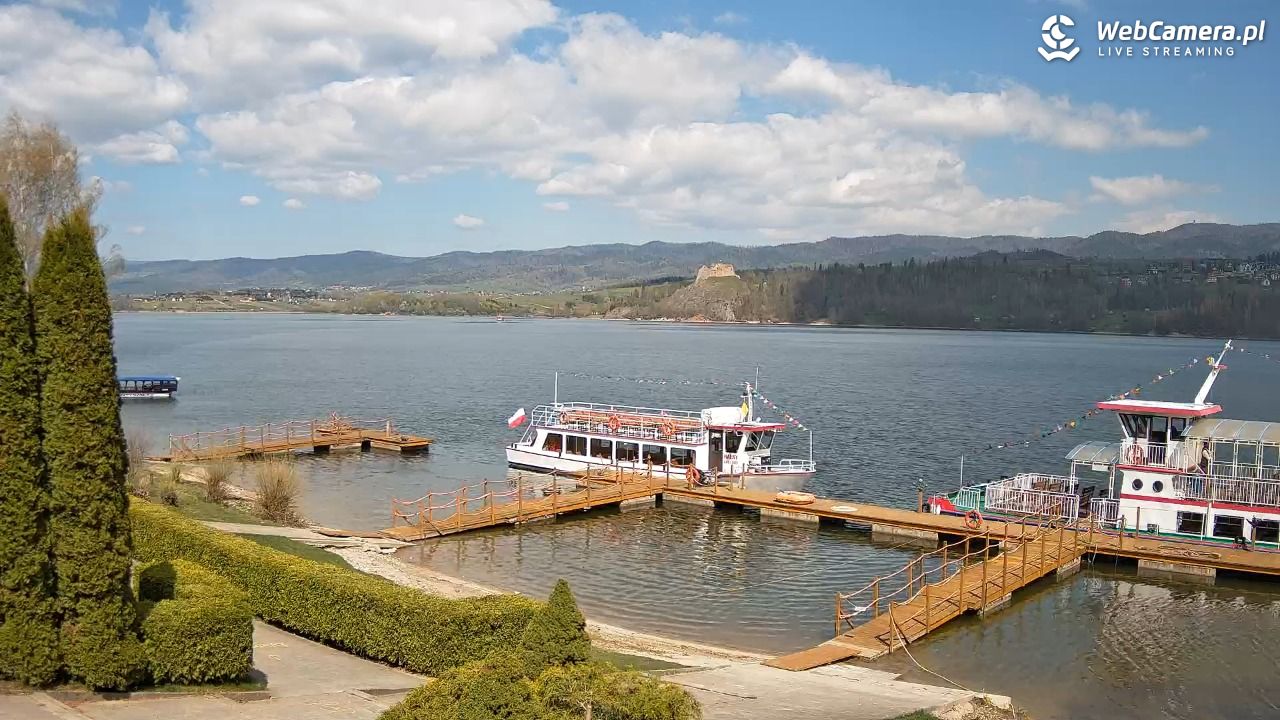 Widok na Jezioro i zamek w Czorsztynie - 28 kwiecień 2026, 11:34