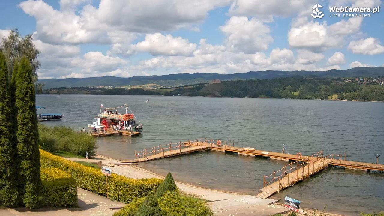 Widok na Jezioro i zamek w Czorsztynie - 28 lipiec 2026, 13:10
