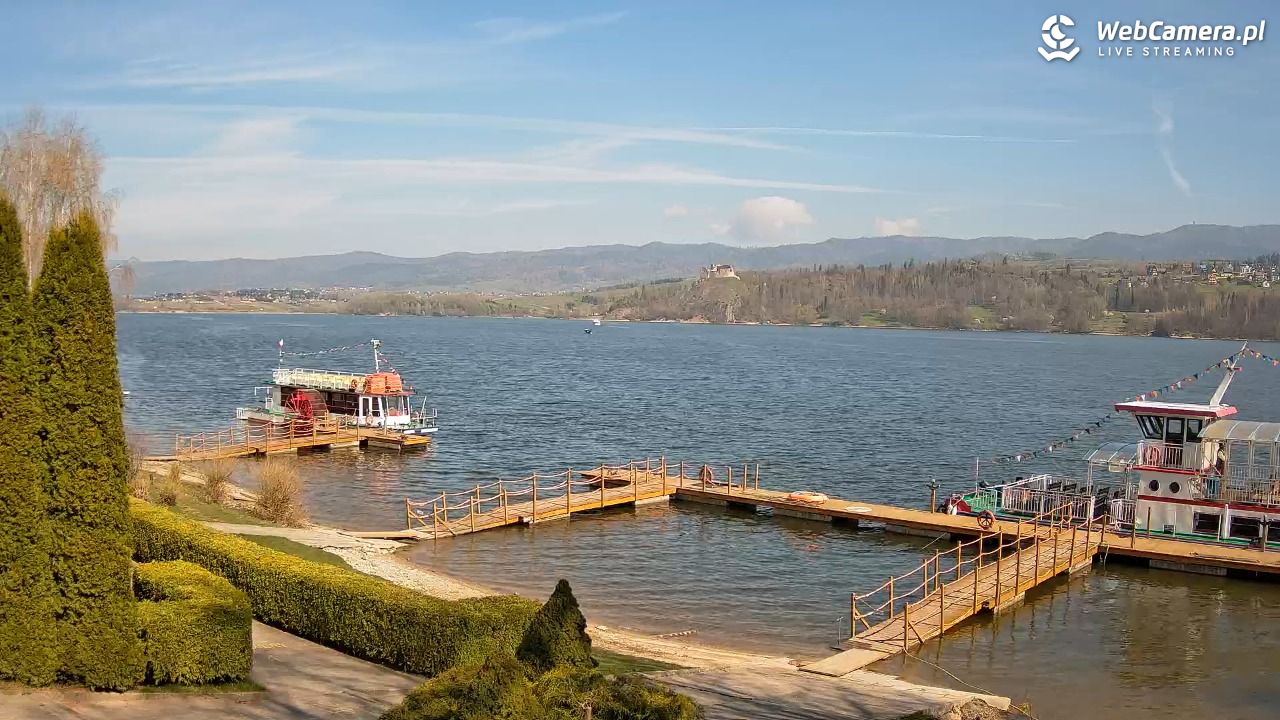 Widok na Jezioro i zamek w Czorsztynie - 25 kwiecień 2026, 09:47