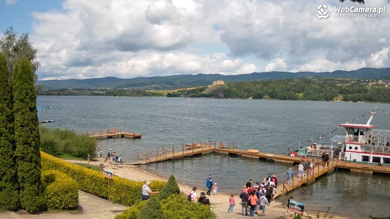 Widok na Jezioro i zamek w Czorsztynie - 28 lipiec 2026, 11:56