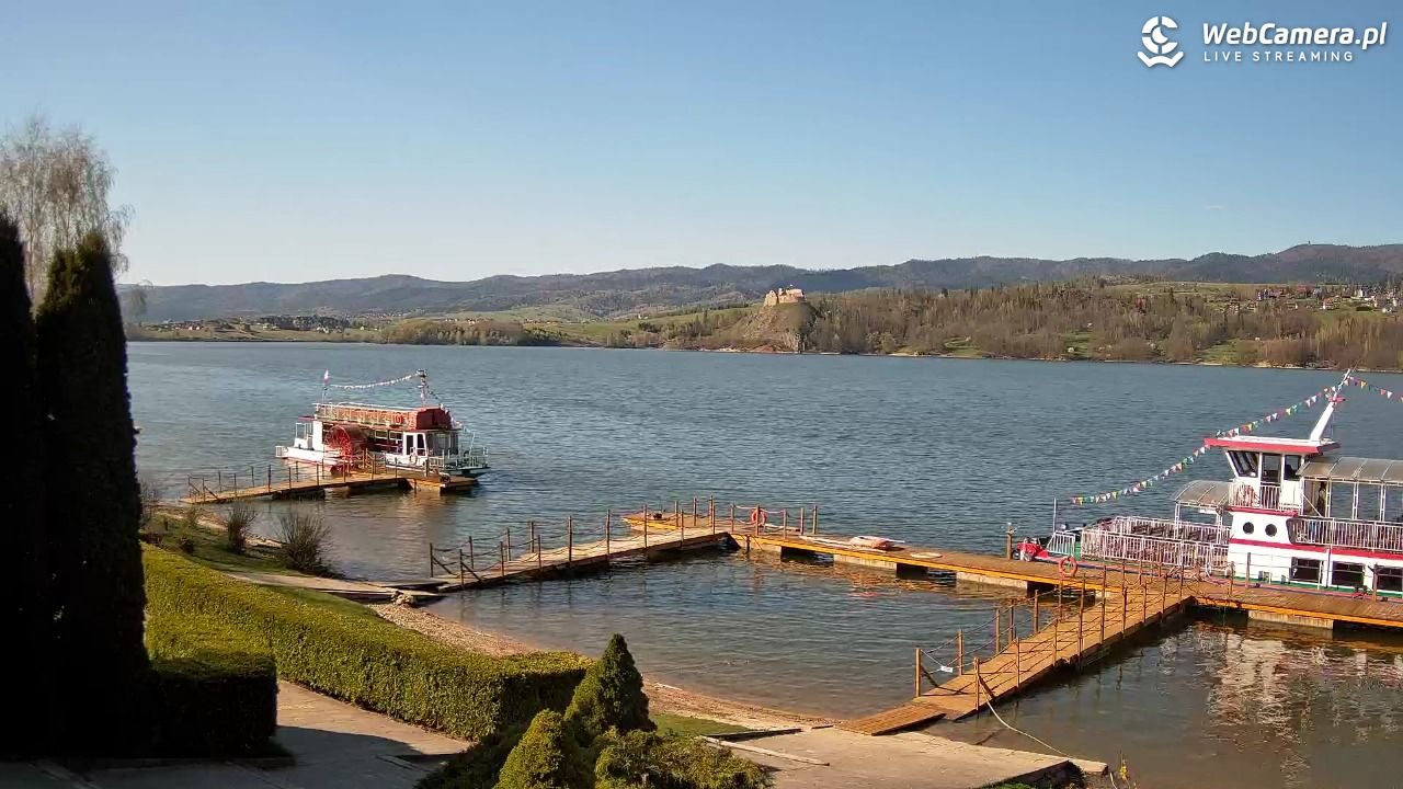 Widok na Jezioro i zamek w Czorsztynie - 27 kwiecień 2026, 16:35