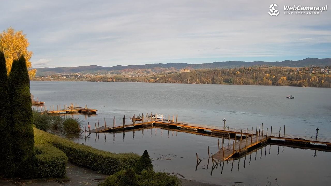 Widok na Jezioro i zamek w Czorsztynie - 25 październik 2025, 09:30
