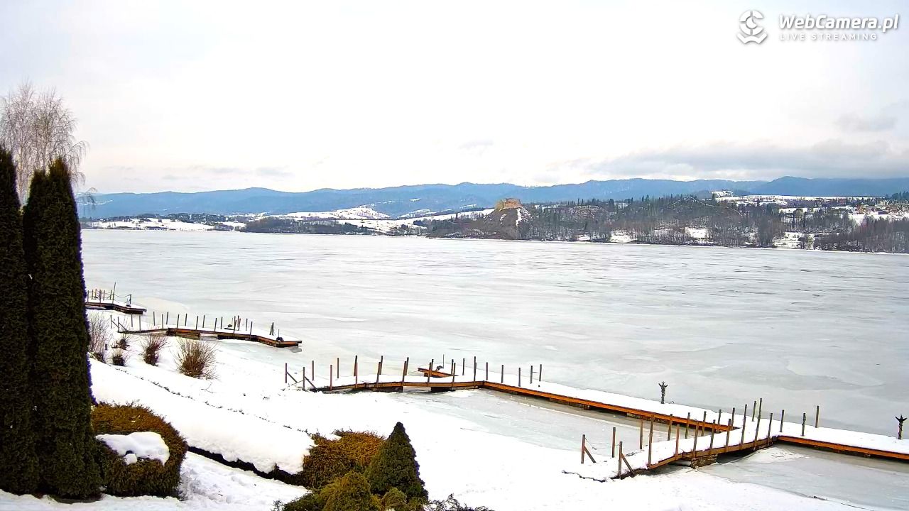 Widok na Jezioro i zamek w Czorsztynie - 25 styczeń 2026, 12:46