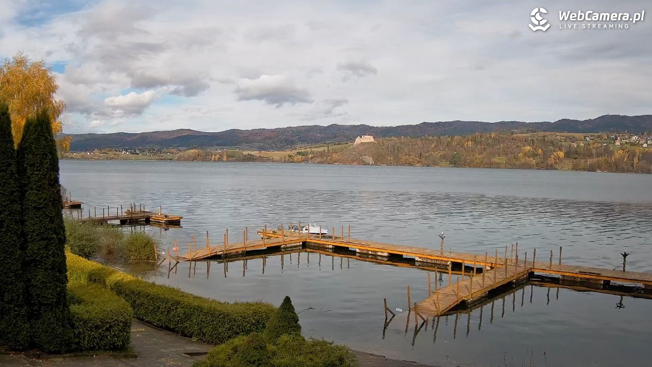Widok na Jezioro i zamek w Czorsztynie - 25 październik 2025, 11:50
