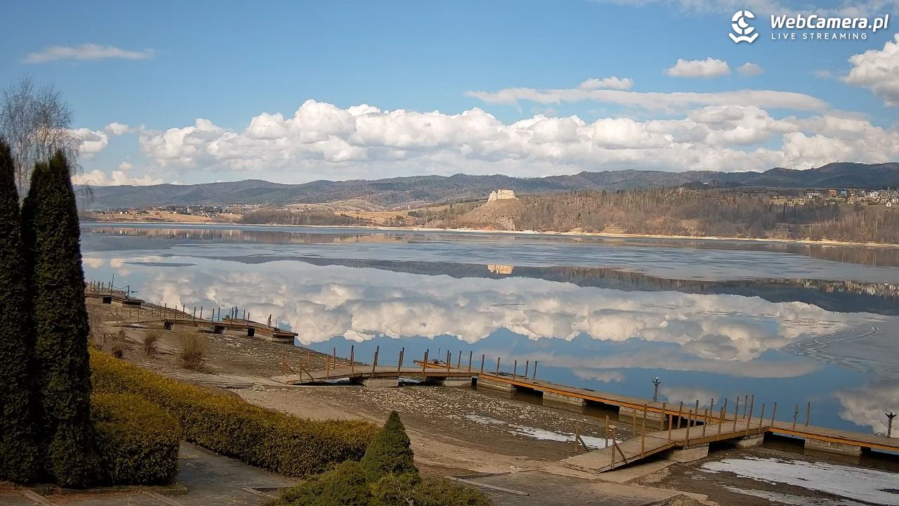 Widok na Jezioro i zamek w Czorsztynie - 13 marzec 2026, 12:00