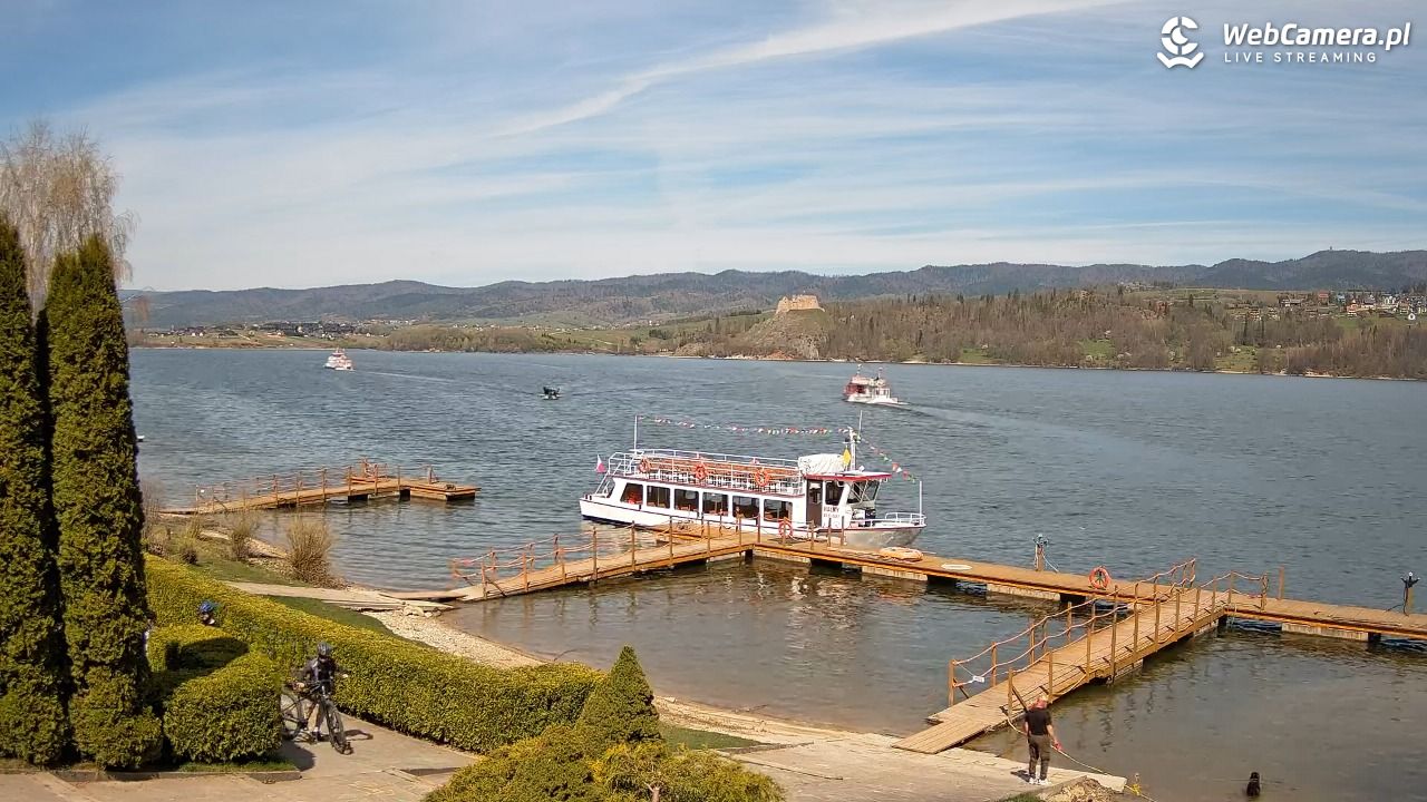 Widok na Jezioro i zamek w Czorsztynie - 25 kwiecień 2026, 12:06