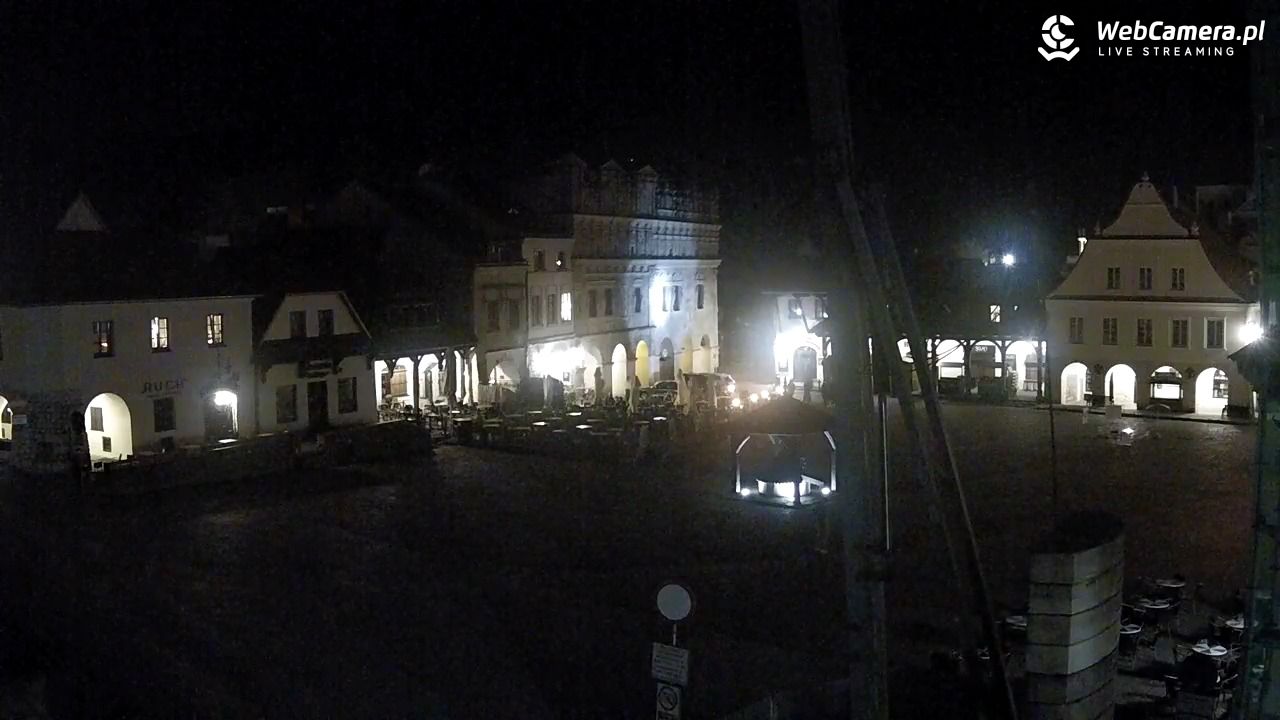 Kazimierz Dolny - widok na Rynek - 24 kwiecień 2026, 22:19