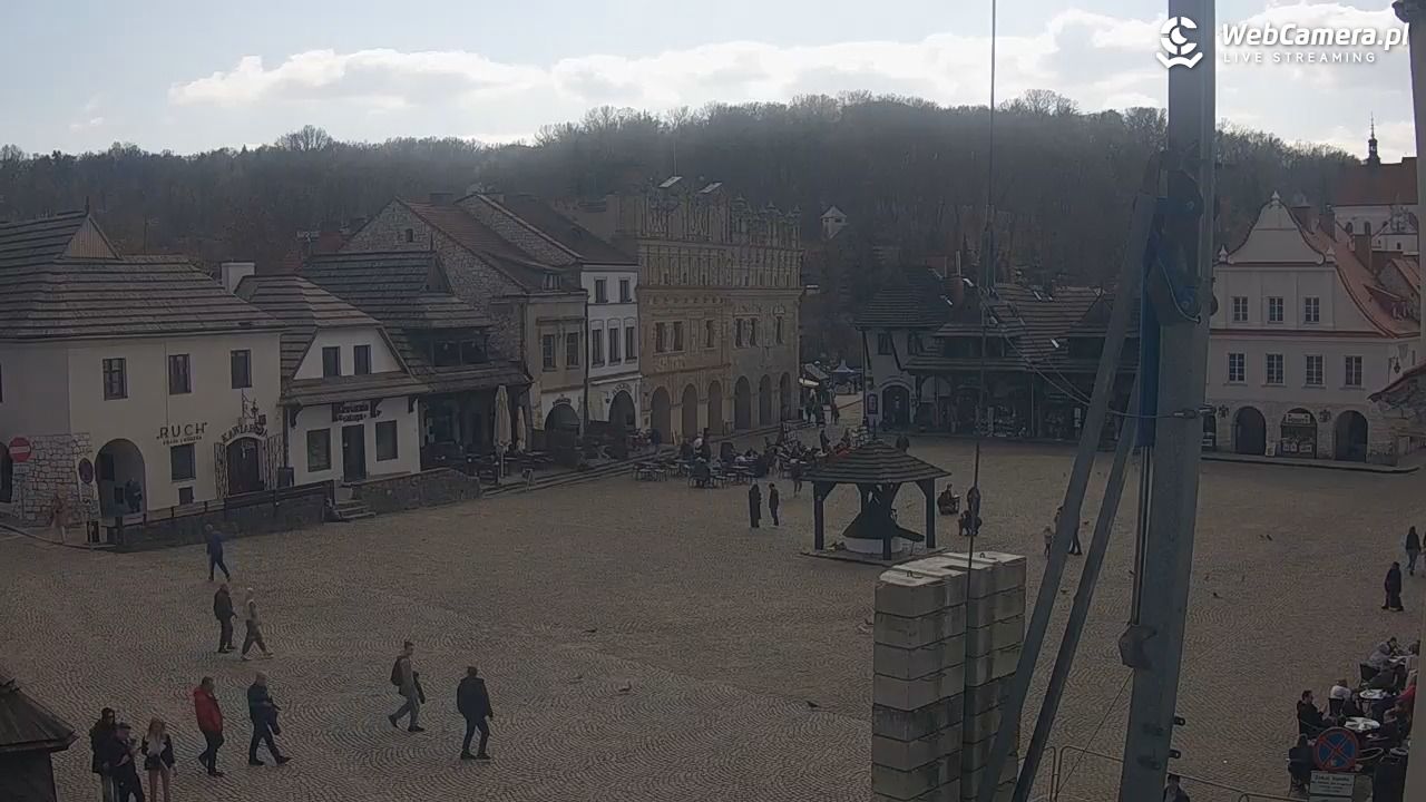 Kazimierz Dolny - widok na Rynek - 21 marzec 2026, 12:51