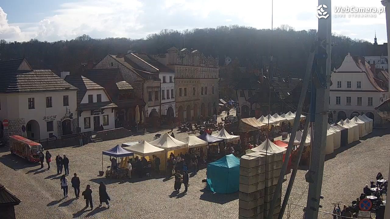 Kazimierz Dolny - widok na Rynek - 22 marzec 2026, 13:13