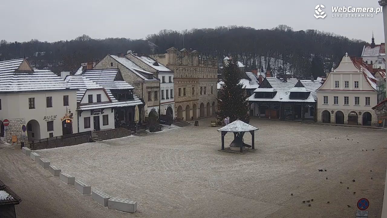 Kazimierz Dolny - widok na Rynek - 06 styczeń 2026, 08:05