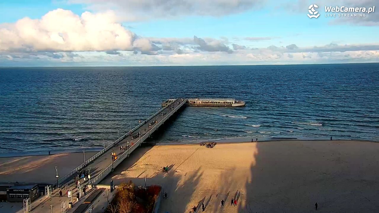 Kołobrzeg - widok na molo - 23 grudzień 2025, 12:42