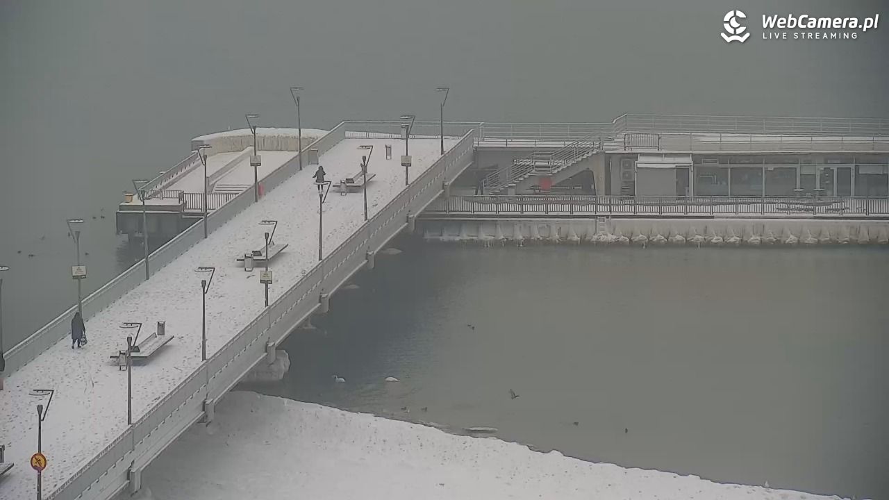 Kołobrzeg - widok na molo - 11 luty 2026, 09:39