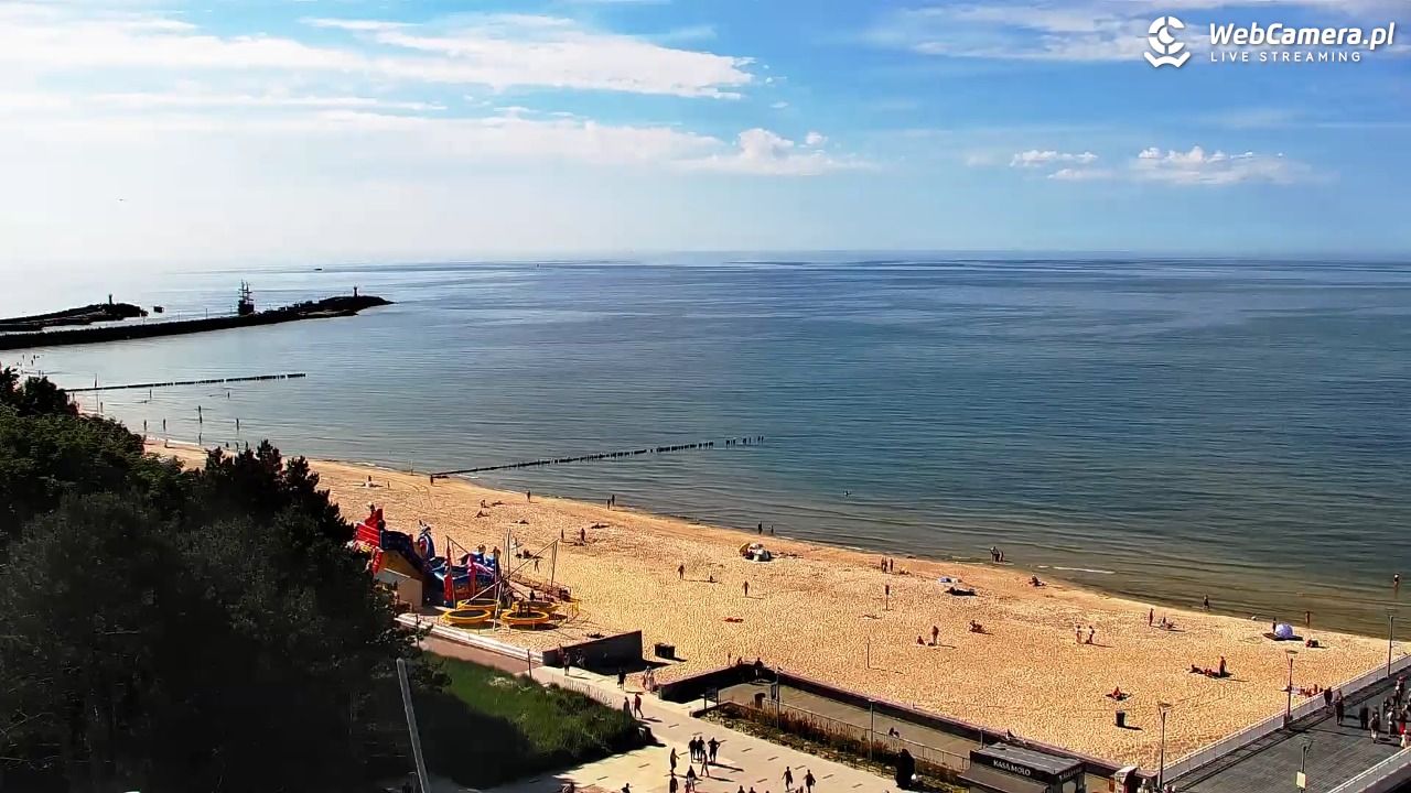 Kołobrzeg - widok na molo - 24 czerwiec 2026, 16:37