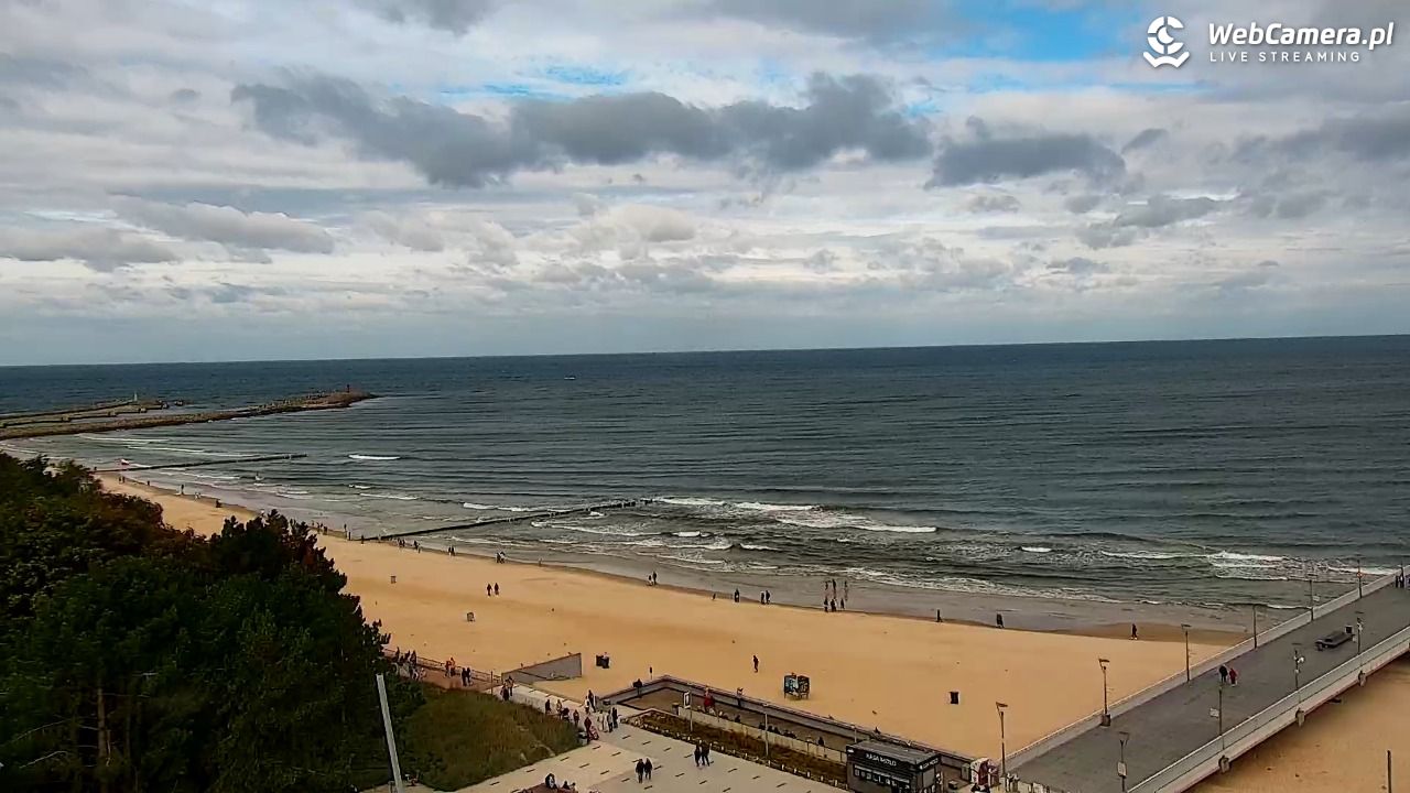Kołobrzeg - widok na molo - 16 wresień 2025, 10:33