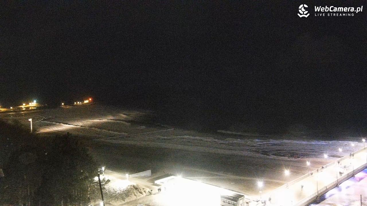 Kołobrzeg - widok na molo - 07 luty 2026, 18:21