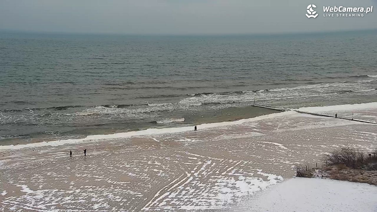Kołobrzeg - widok na molo - 08 luty 2026, 09:55